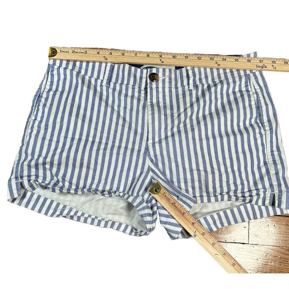 Old‎ Navy Women's Everyday Shorts Size 12 Blue & White Stripe